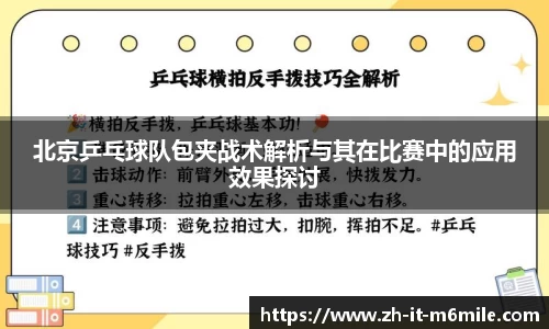 北京乒乓球队包夹战术解析与其在比赛中的应用效果探讨