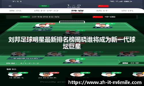 刘邦足球明星最新排名榜揭晓谁将成为新一代球坛巨星